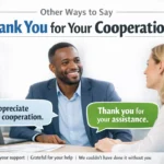 Other Ways to Say Thank You for Your Cooperation