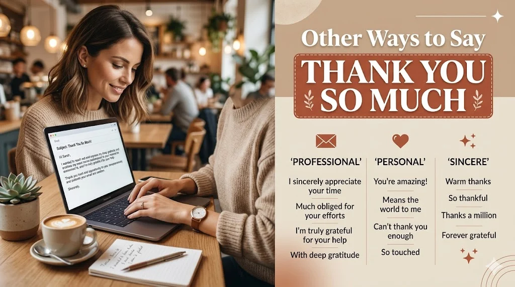 other ways to say thank you so much