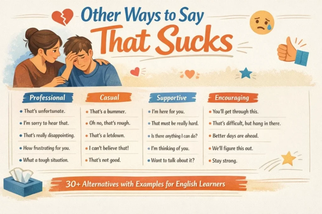 Other Ways to Say That Sucks